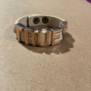 True Wording w/Heart Bracelet